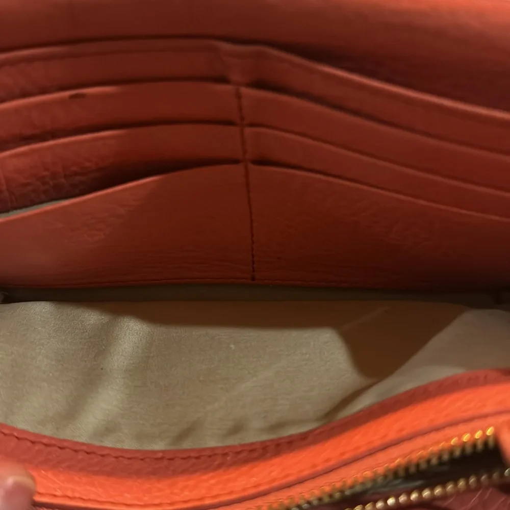 Chloe Peach Wallet With A Snappy Snap Button & Zipper is Zippy - Picture 9 of 16